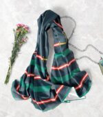 روسری زمینه سبز سرمه ای - Image 4