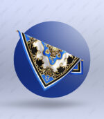 روسری طرح ورساچه سفید پلنگی - Image 2