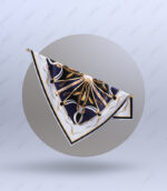 روسری زمینه آبی سرمه ای - Image 2