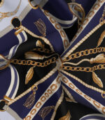 روسری زمینه آبی سرمه ای - Image 4