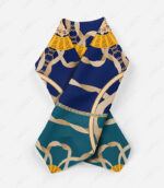 روسری طرح ورساچه سبز سرمه ای - Image 3